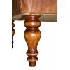 Leather bench footstool